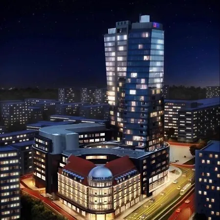 Apartment White Sky 26 Hanza Tower Pool Jacuzzi Sauna