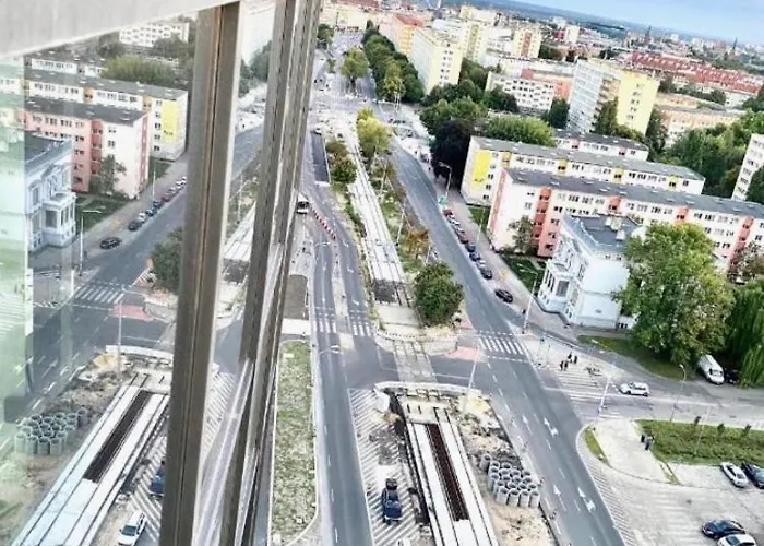 Apartment White Sky 26 Hanza Tower Pool Jacuzzi Sauna Szczecin