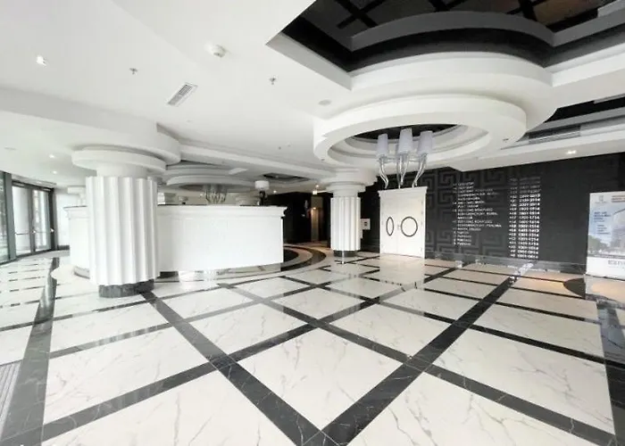 Apartment White Sky 26 Hanza Tower Pool Jacuzzi Sauna *